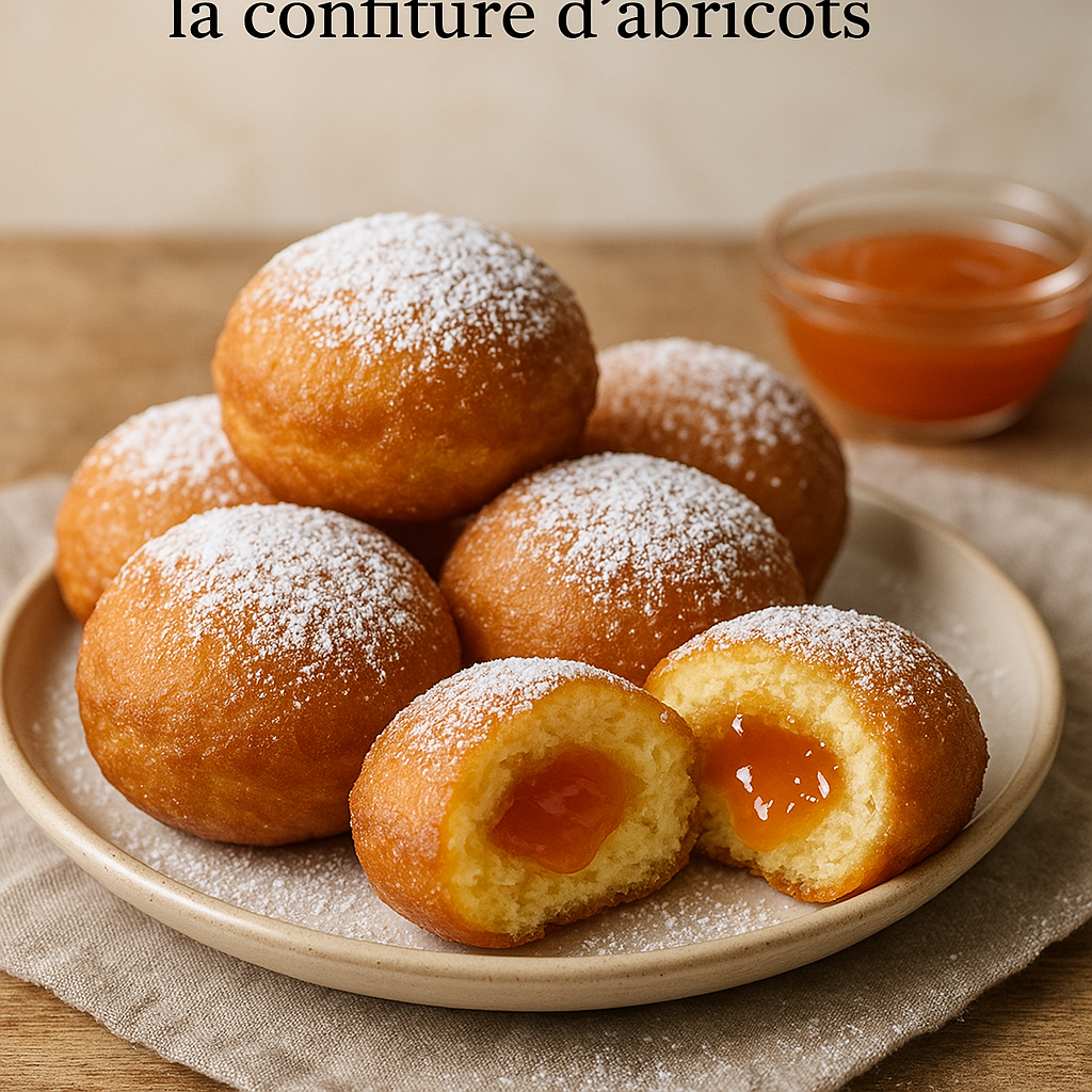 Image de Beignets moelleux à la confiture d'abricots